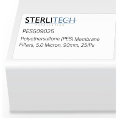 STERLITECH Polyethersulfone (PES) Membrane Filters, 5.0 Micron, 90mm, PK25 PES509025